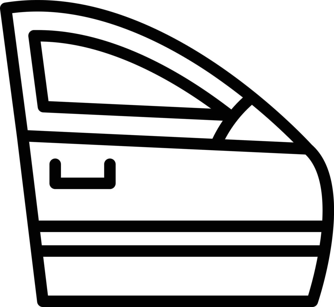 Car Door Vector Icon Style
