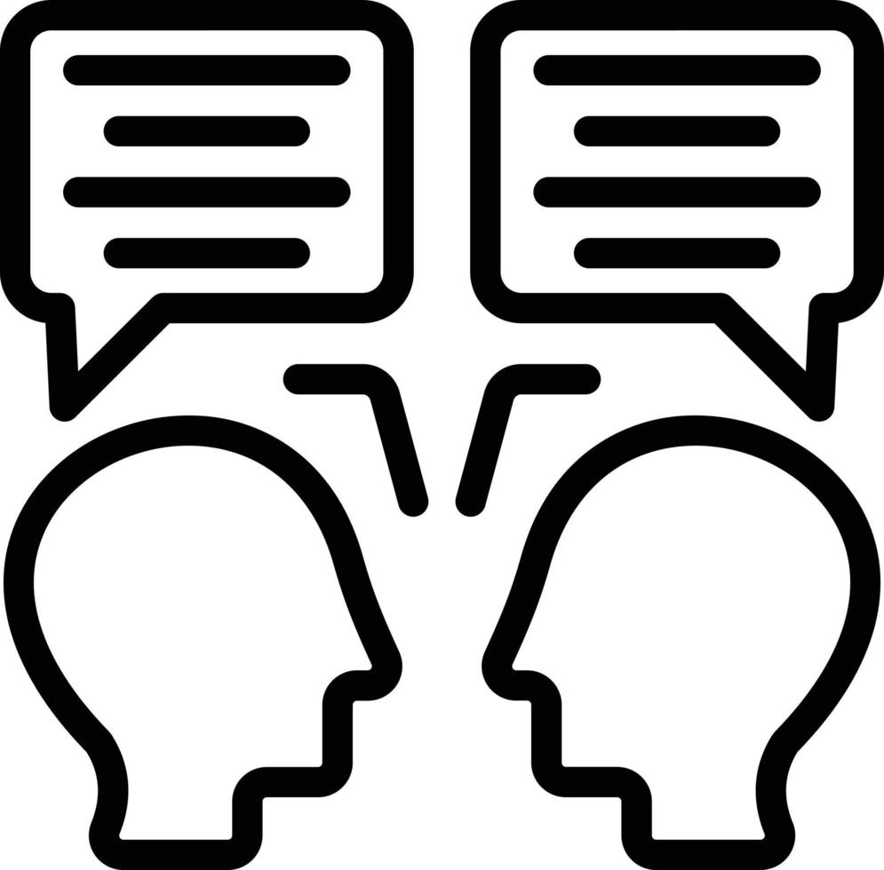 Face to Face Talk.eps vector