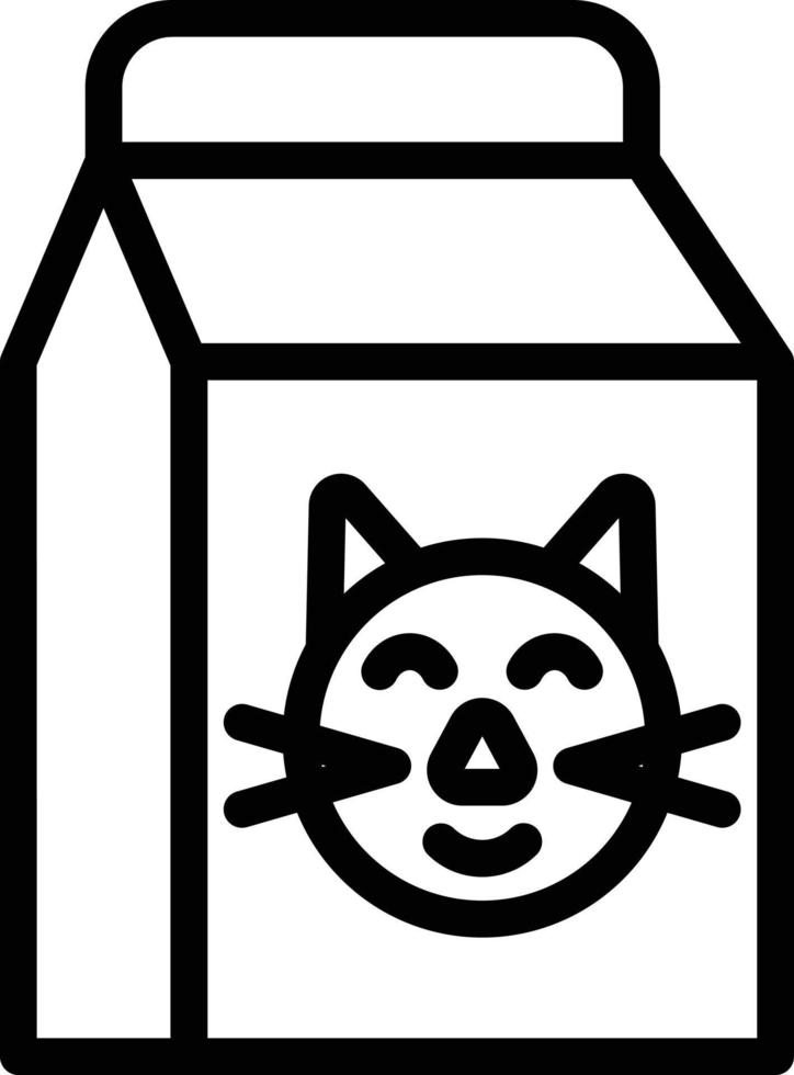 gato comida vector icono estilo