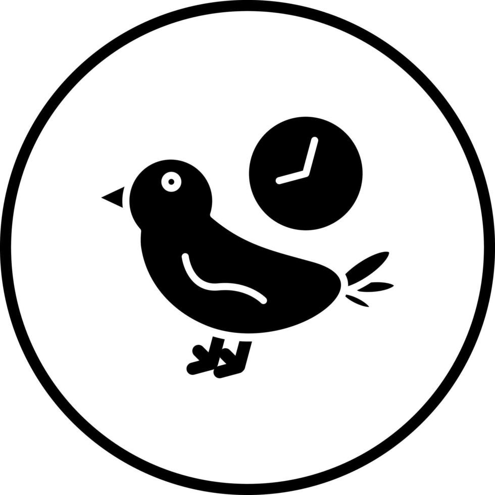 Early Bird Vector Icon Style