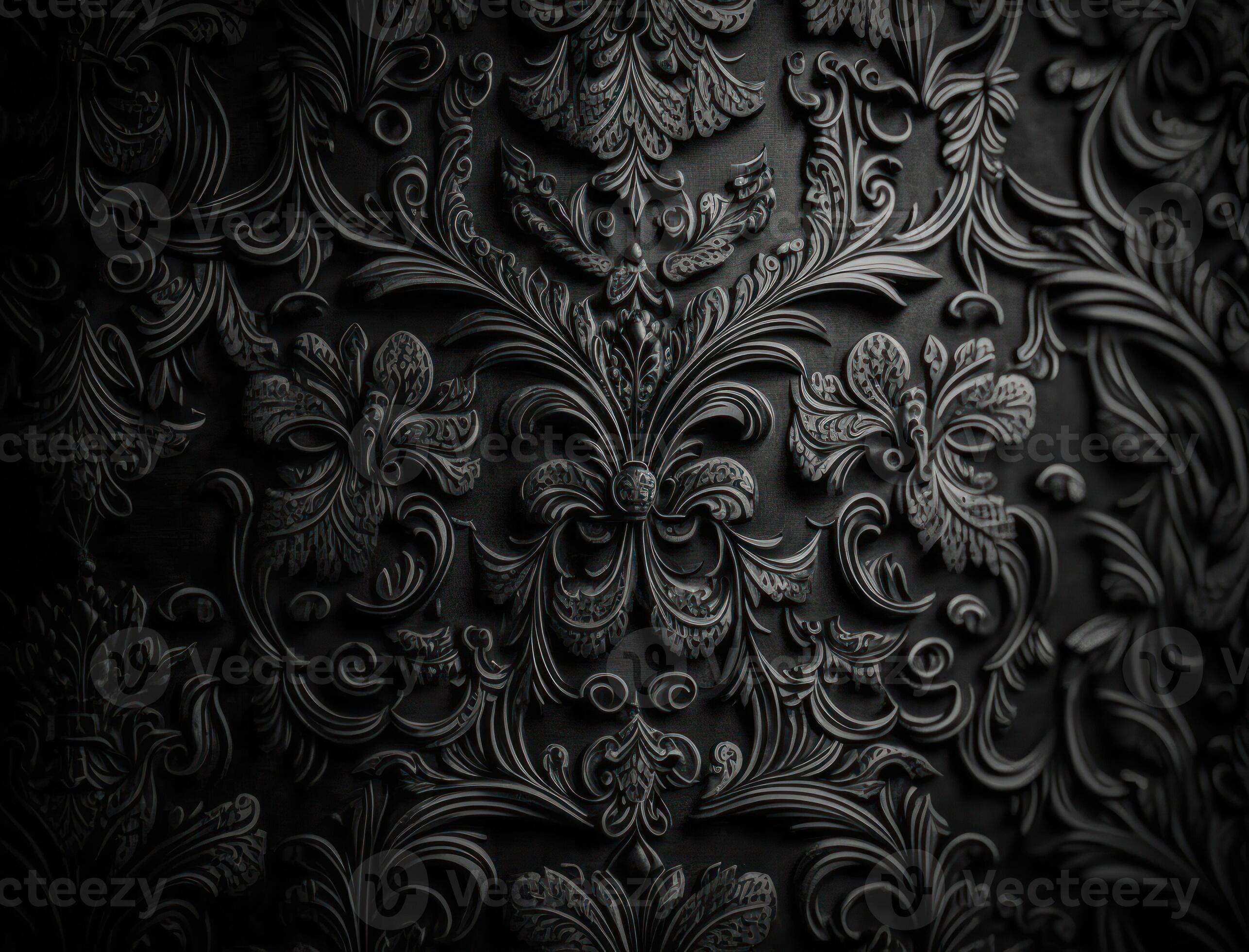 Victorian gothic wallpaper Black and White Stock Photos  Images  Alamy