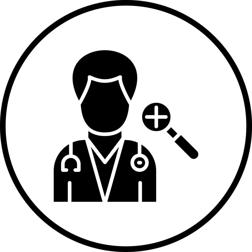 Dermatologist Male Vector Icon Style