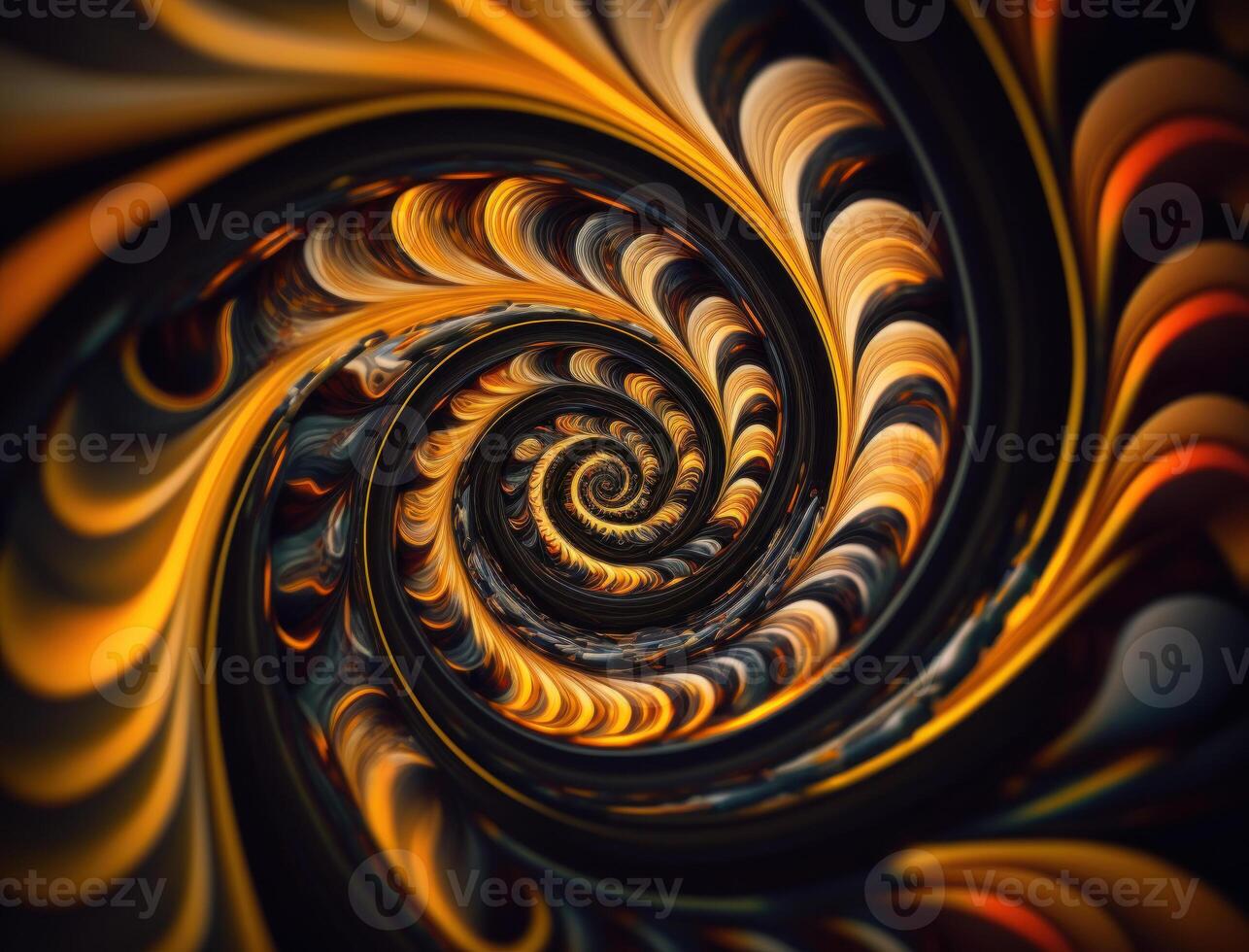 Colorful Swirling radial vortex background created with technology photo