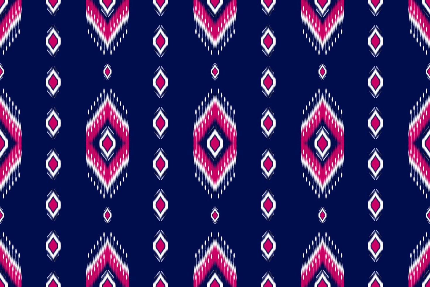 arte abstracto étnico ikat. patrón sin costuras en tribal. estampado de adornos geométricos aztecas. vector