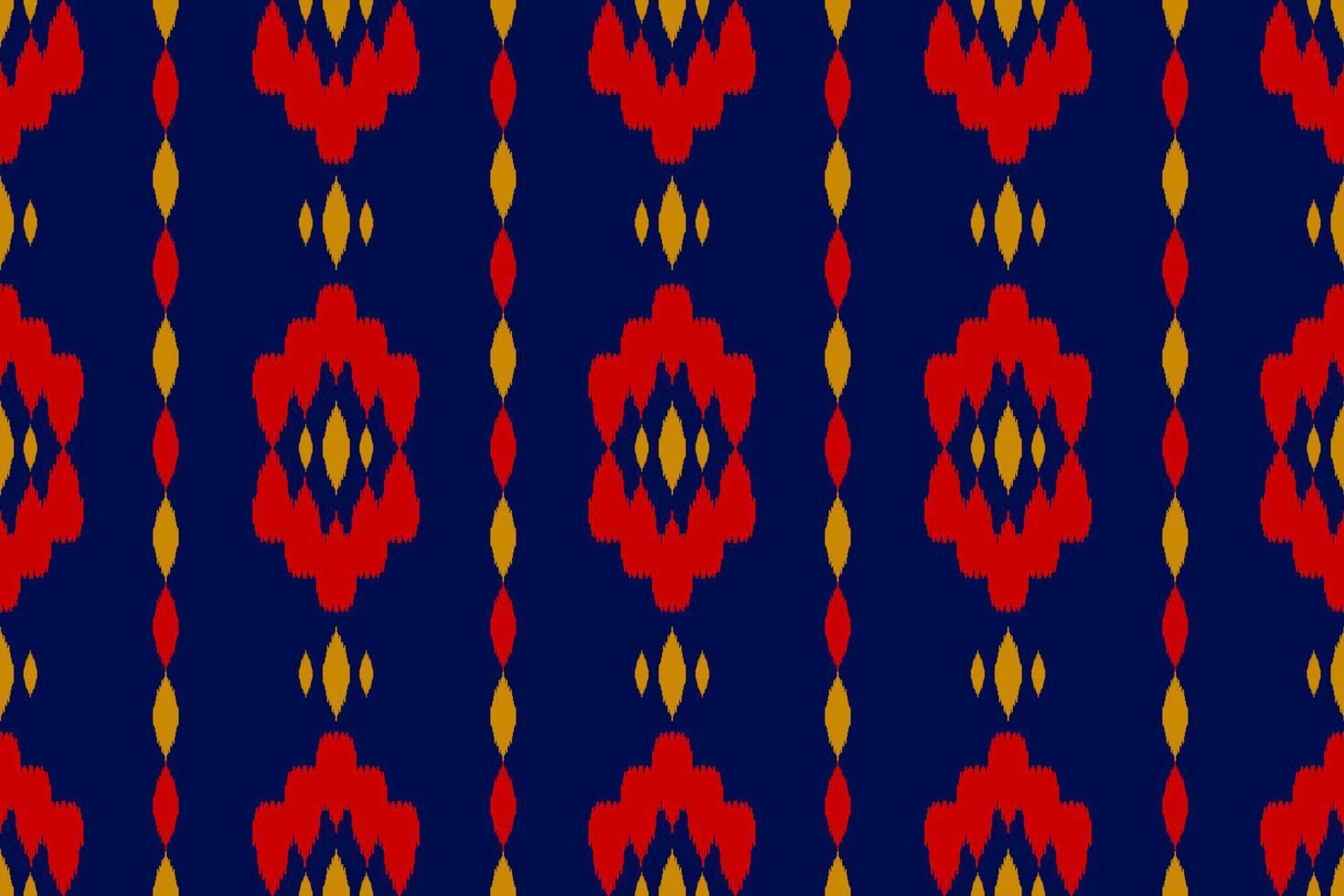 Abstract ethnic ikat art. Seamless pattern in tribal. Aztec geometric ornament print. vector