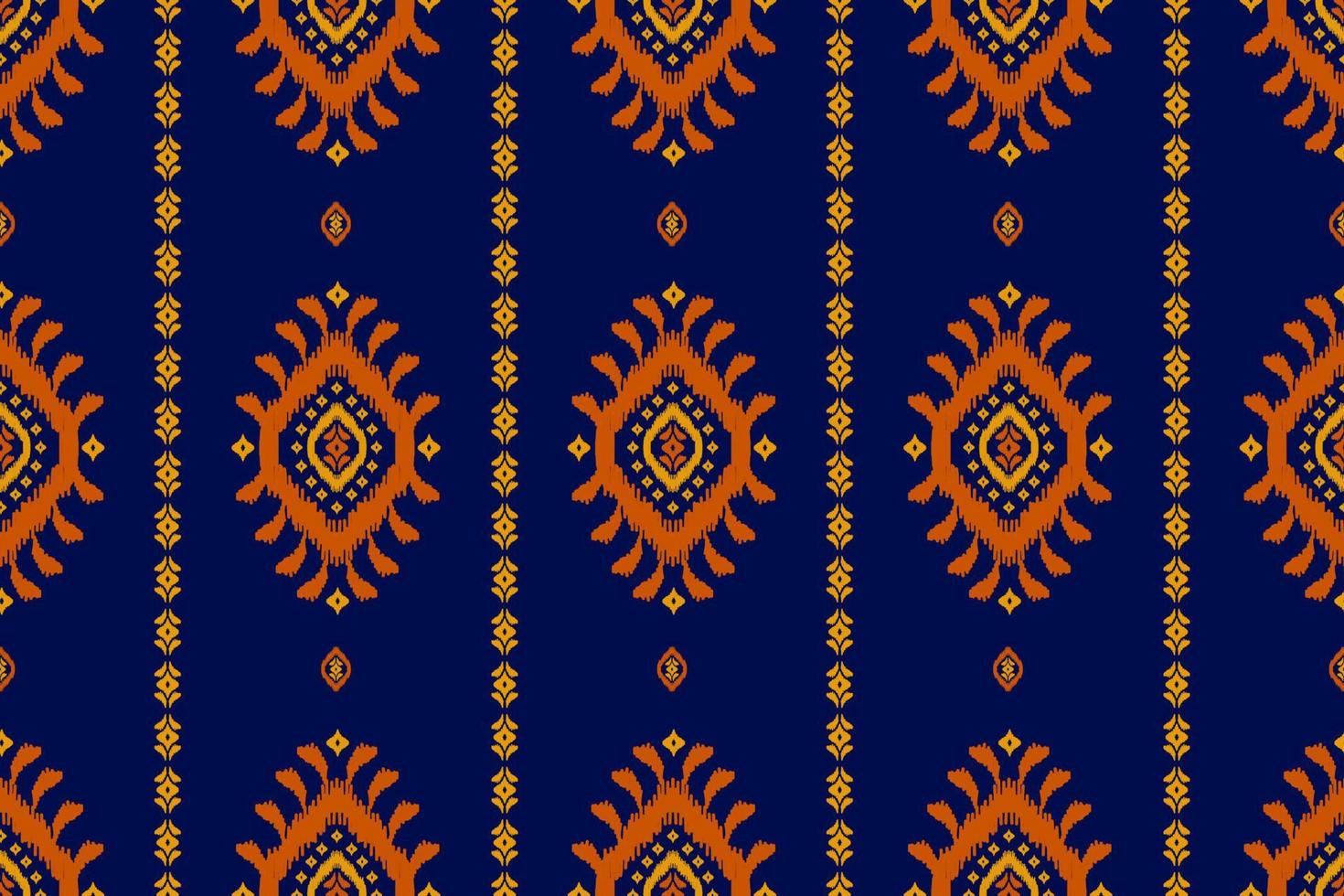 Ethnic ikat seamless pattern in tribal. American, Mexican style. Aztec geometric ornament print. vector