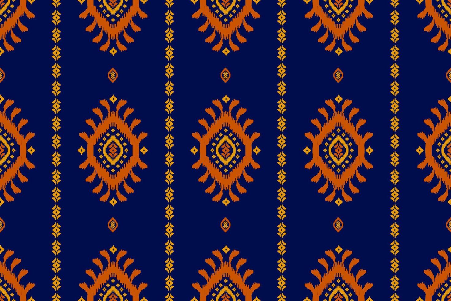 Ethnic ikat seamless pattern in tribal. American, Mexican style. Aztec geometric ornament print. vector