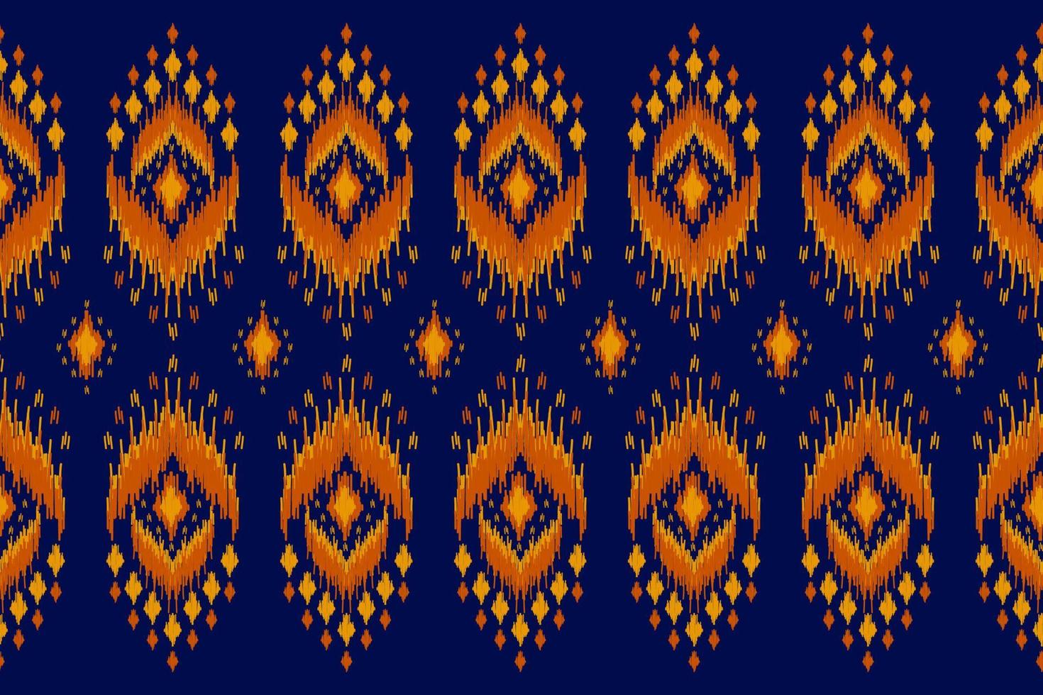 Carpet ethnic ikat pattern art. Geometric ethnic ikat seamless pattern in tribal. Mexican style. vector
