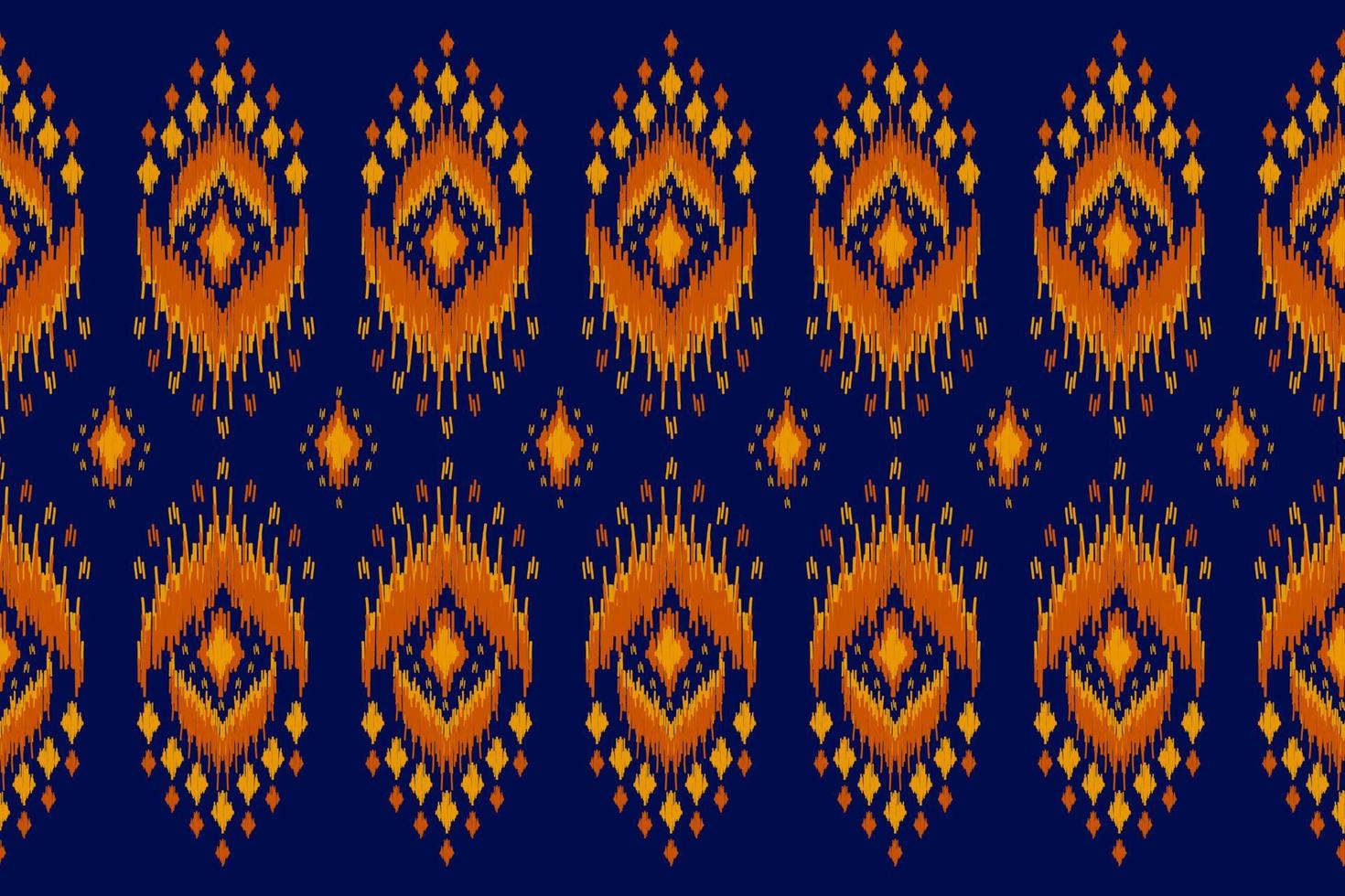 alfombra étnica patrón ikat art. patrón geométrico étnico ikat sin costuras en tribal. estilo mexicano vector