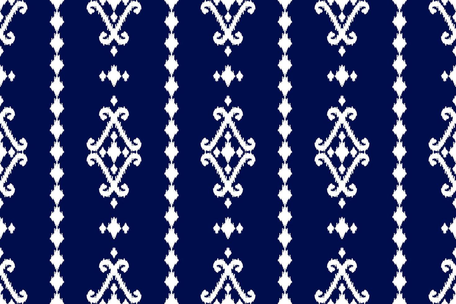 Ethnic ikat seamless pattern in tribal. American, Mexican style. Aztec geometric ornament print. vector