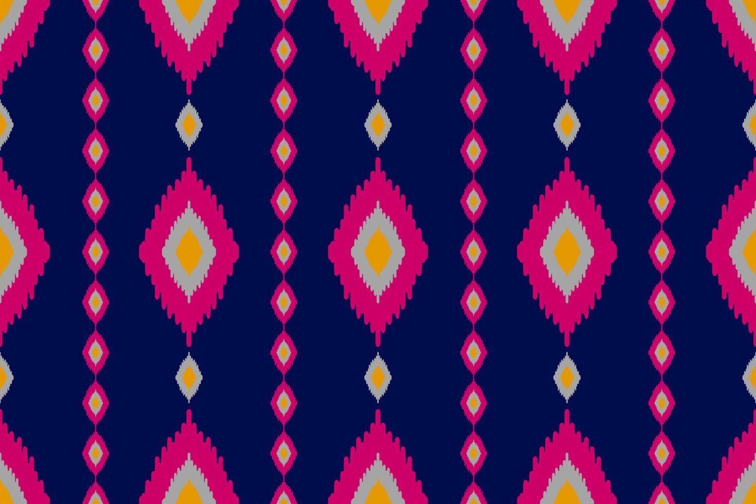Abstract ethnic ikat art. Seamless pattern in tribal. Aztec geometric ornament print. vector