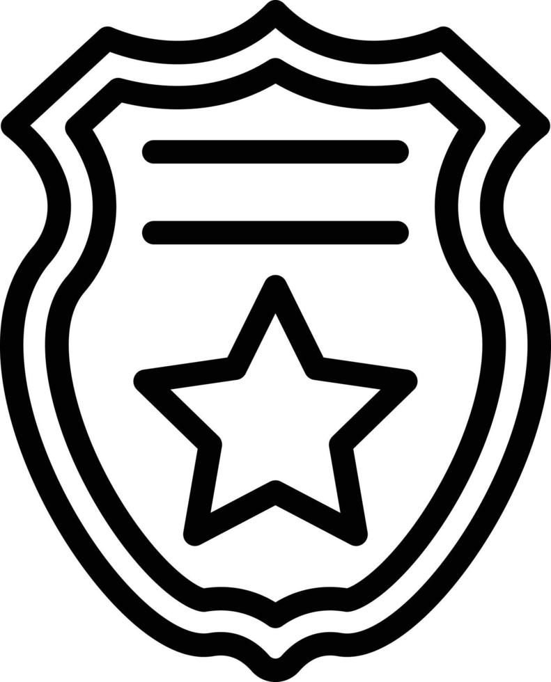 vector diseño policía Insignia icono estilo