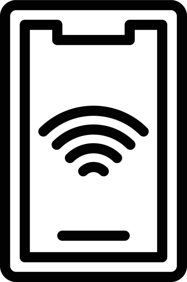vector diseño móvil Wifi icono estilo