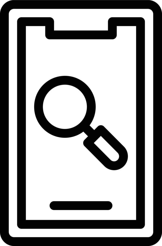 Vector Design Mobile Research Icon Style