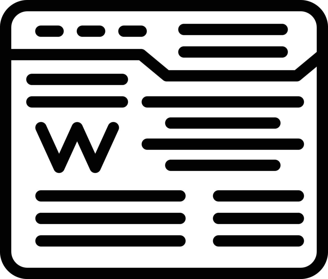 Wikipedia Vector Icon Style