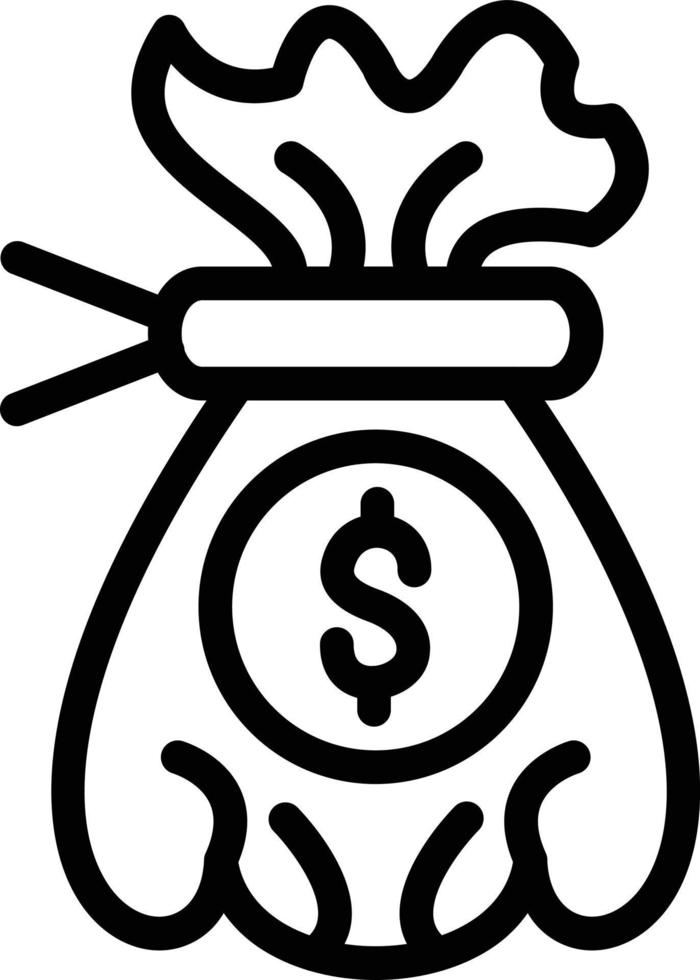 Vector Design Money Bag Icon Style