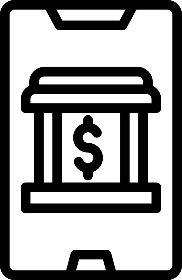 Vector Design Mobile Banking Icon Style