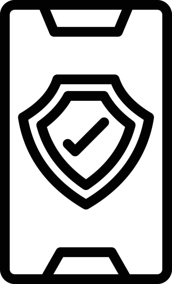 Vector Design Mobile Security Icon Style