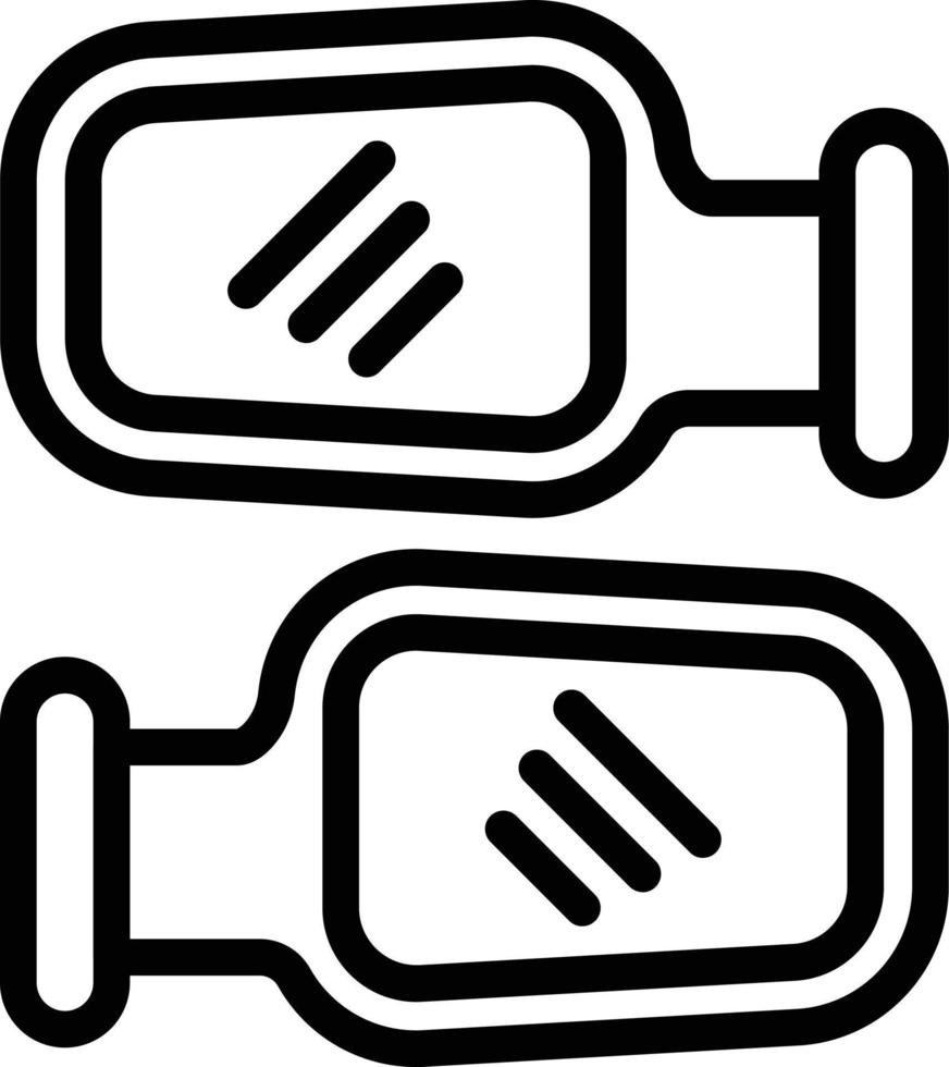Side Mirror Vector Icon Style