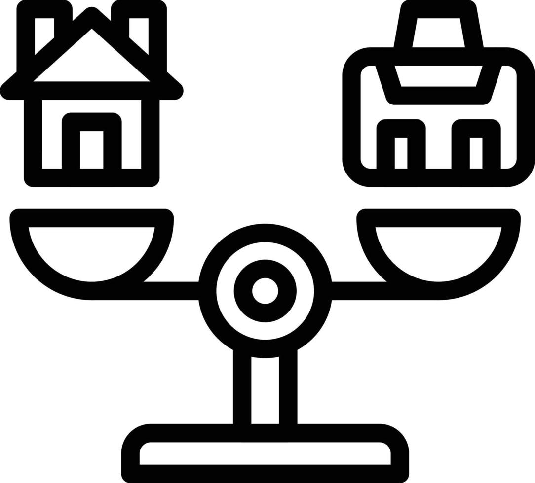 Balance Work Vector Icon Style