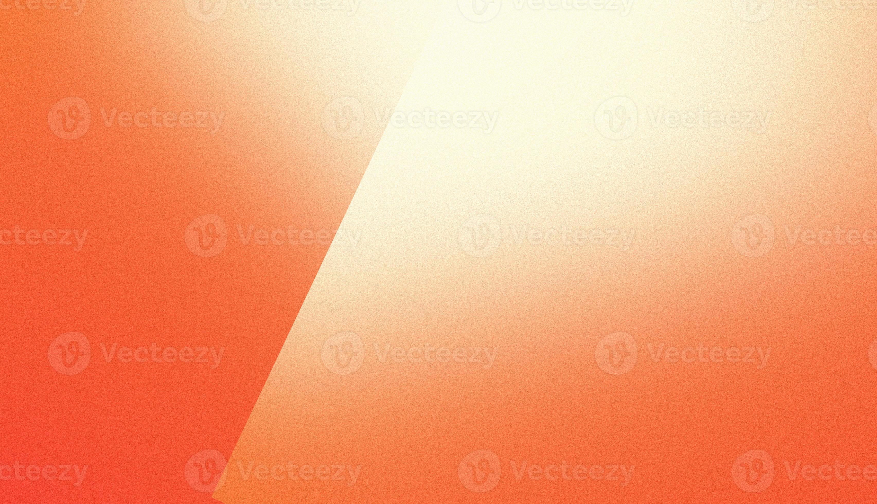 Orange white abstract geometric gradient background, grainy texture