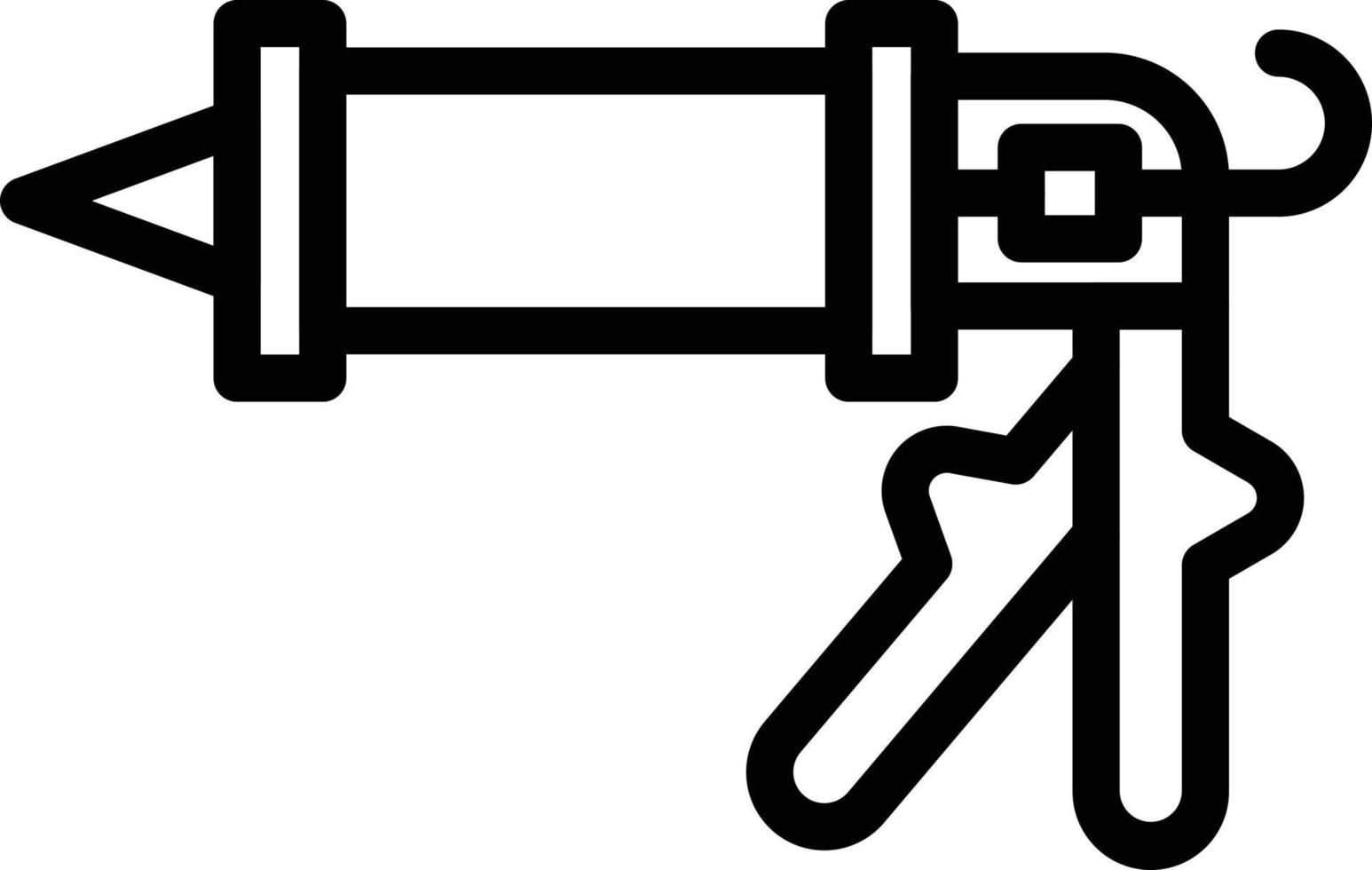 Caulking Gun Vector Icon Style