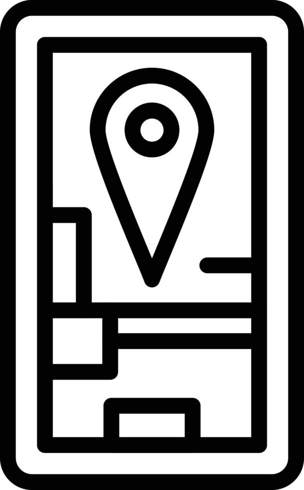 Mobile GPS Vector Icon Style