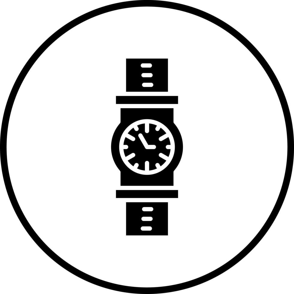 reloj de pulsera vector icono estilo