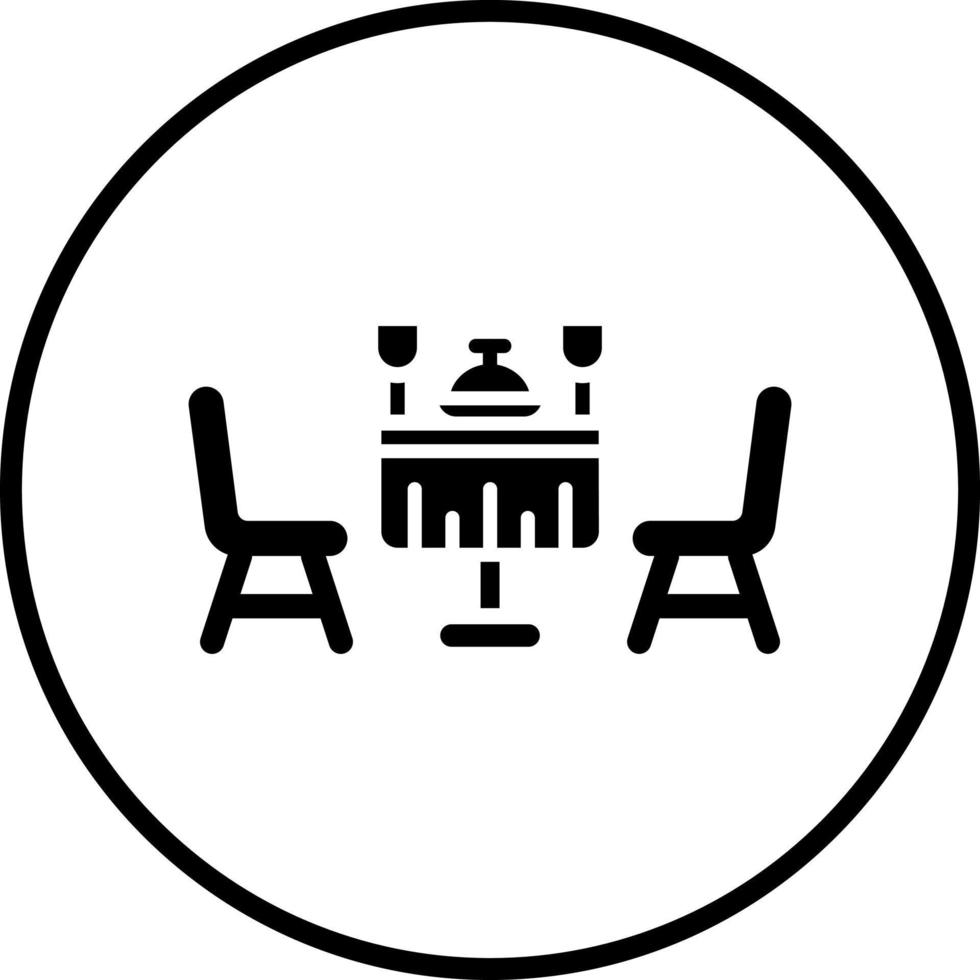 Vector Design Food Table Vector Icon Style