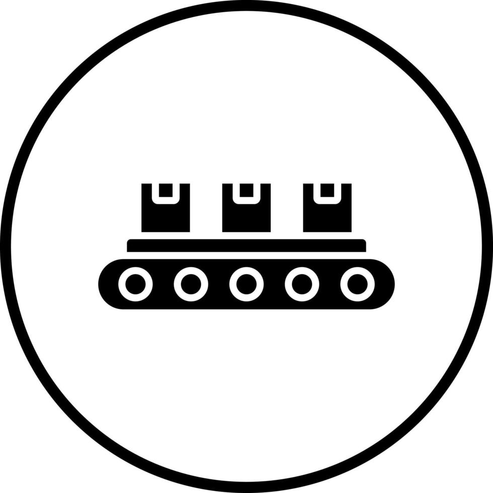 Conveyor Belt Vector Icon Style