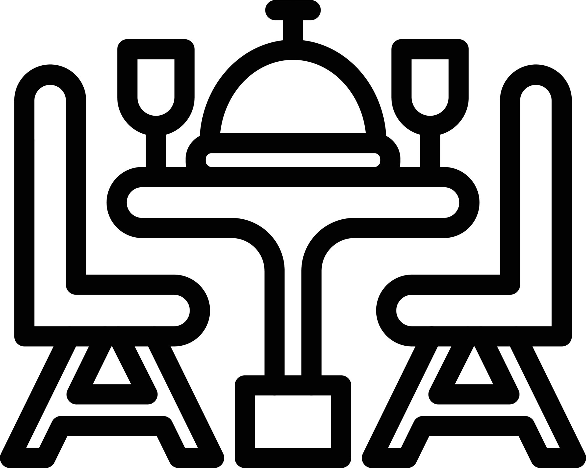 Vector Design Dining Table Icon Style 22270850 Vector Art at Vecteezy