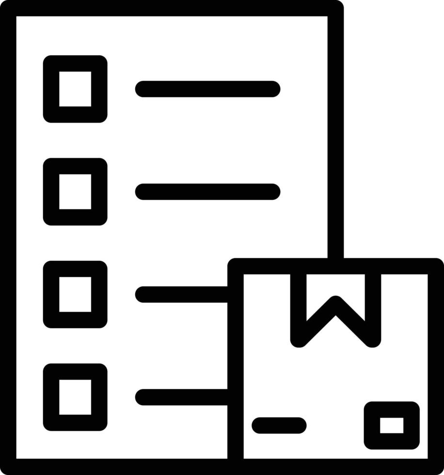 Parcels Checklist Vector Icon Style
