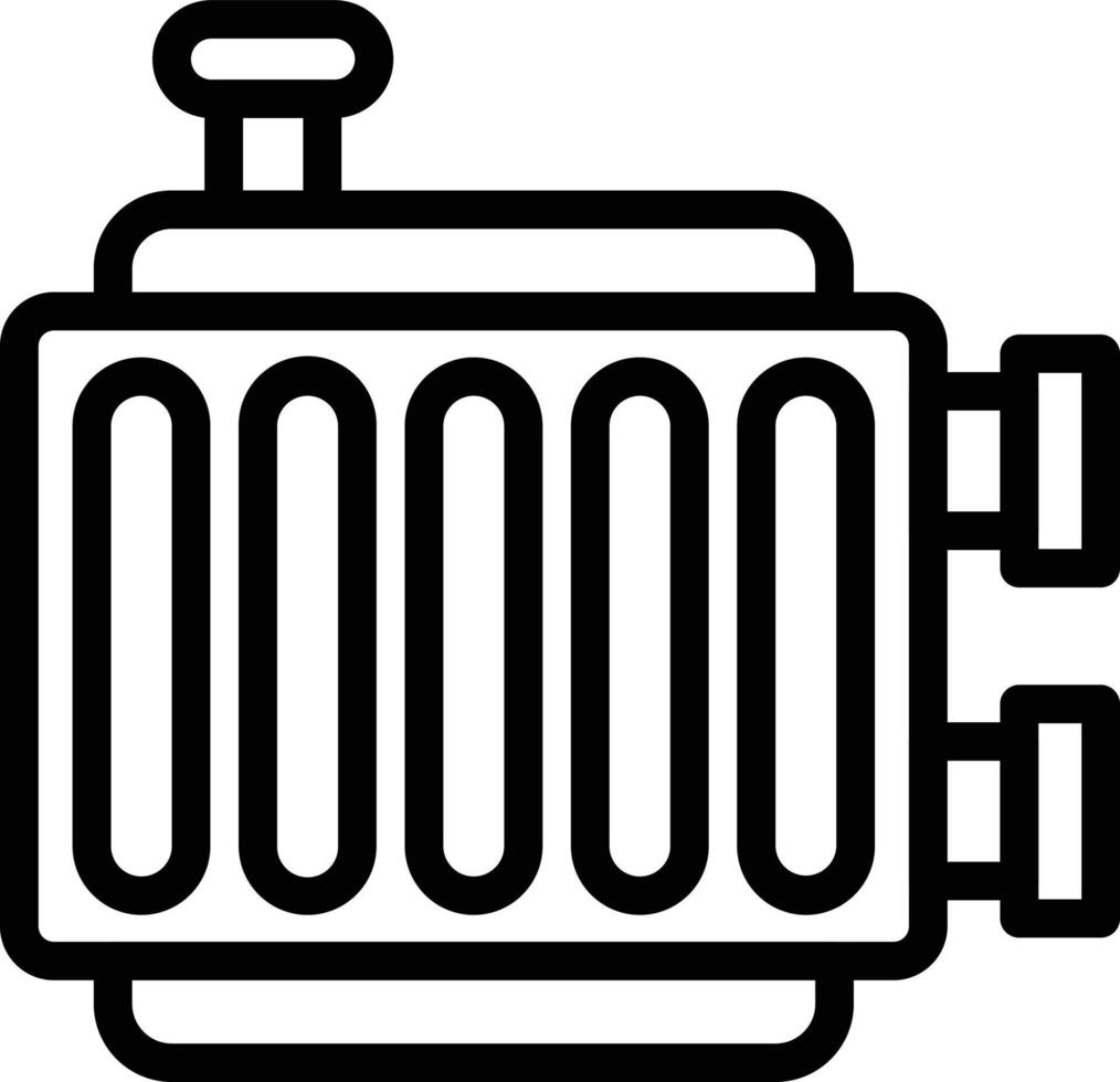 Radiator Vector Icon Style