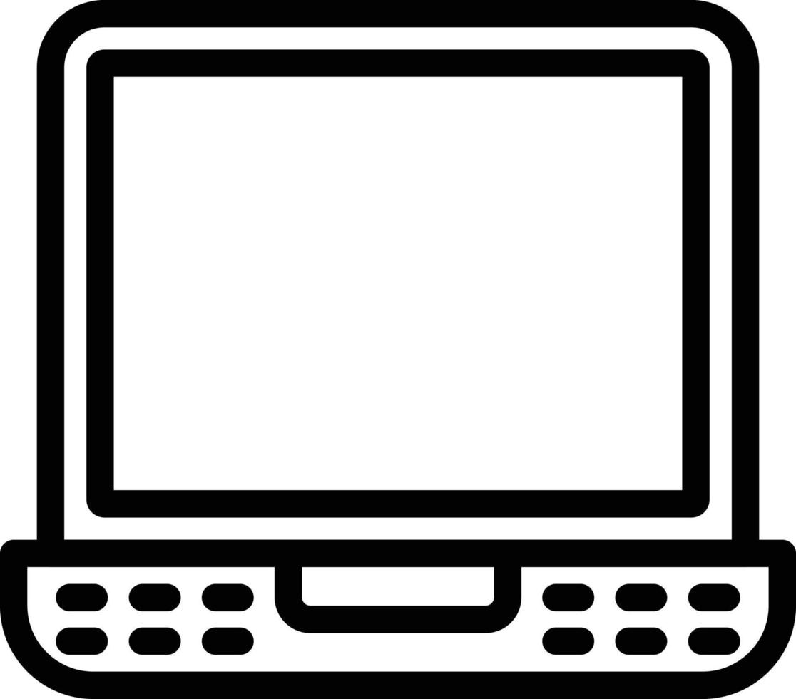 Laptop Vector Icon Style