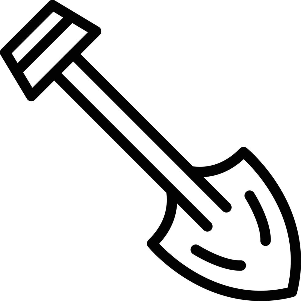 Shovel Vector Icon Style