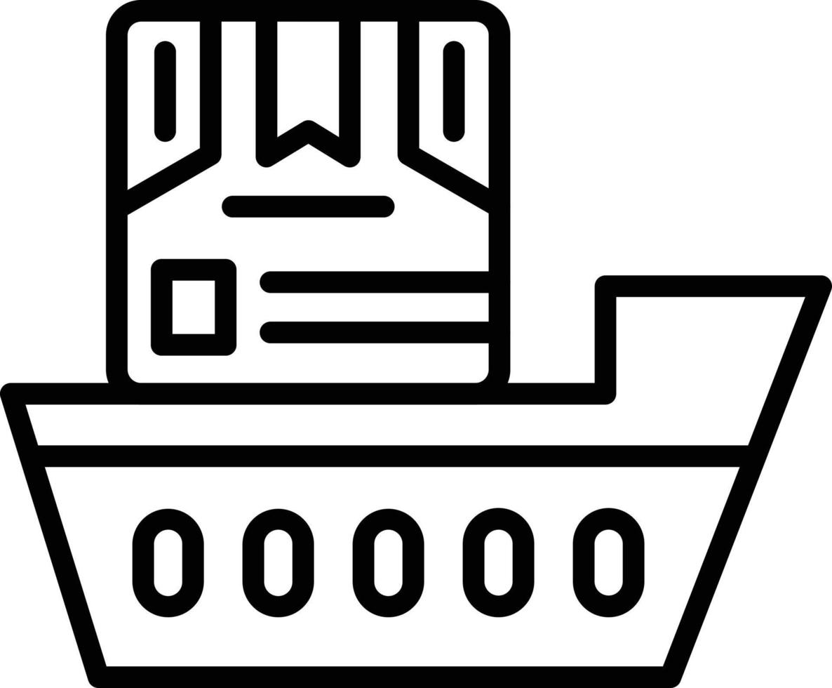 Vector Design Shipping Boat Icon Style
