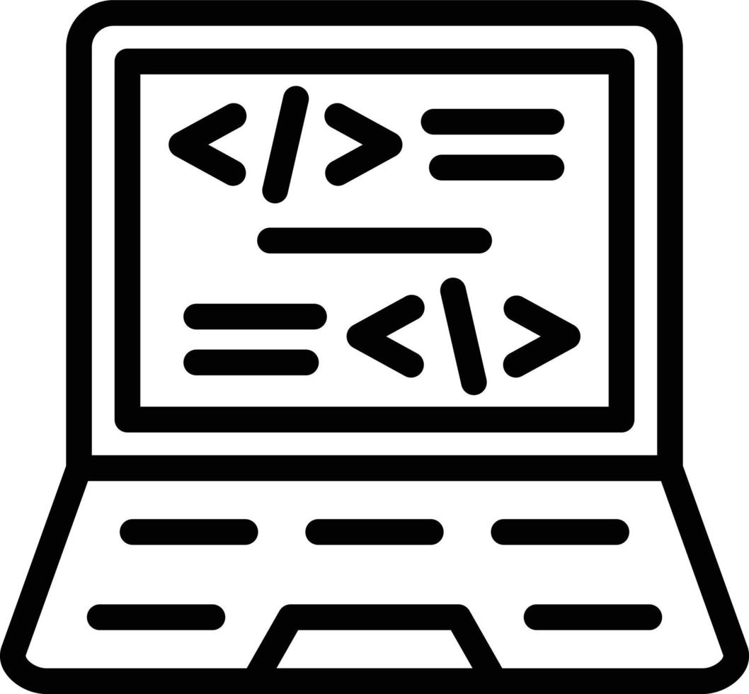 Vector Design Coding Icon Style