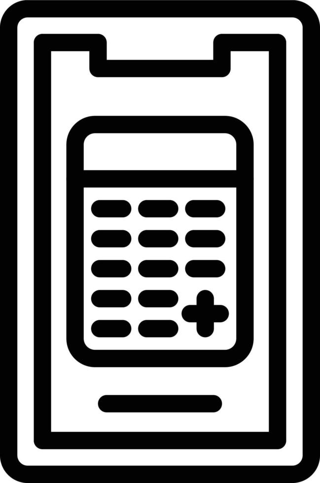 Vector Design Mobile Calculator Icon Style