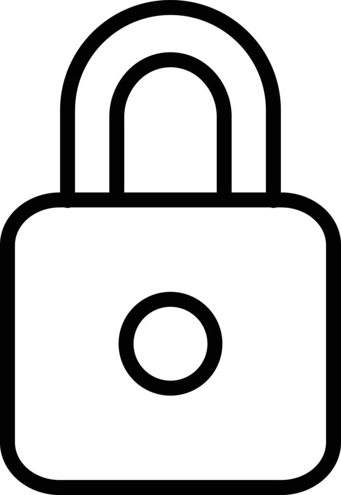 Vector Design Locked Icon Style