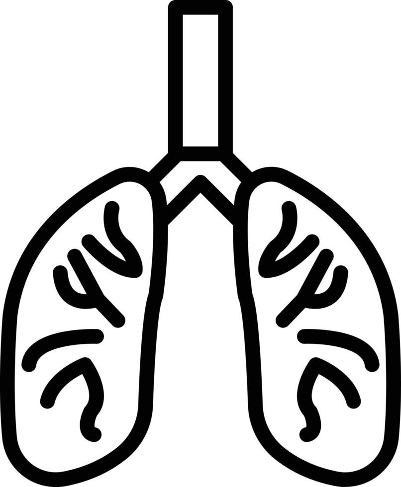 Vector Design Lungs Icon Style