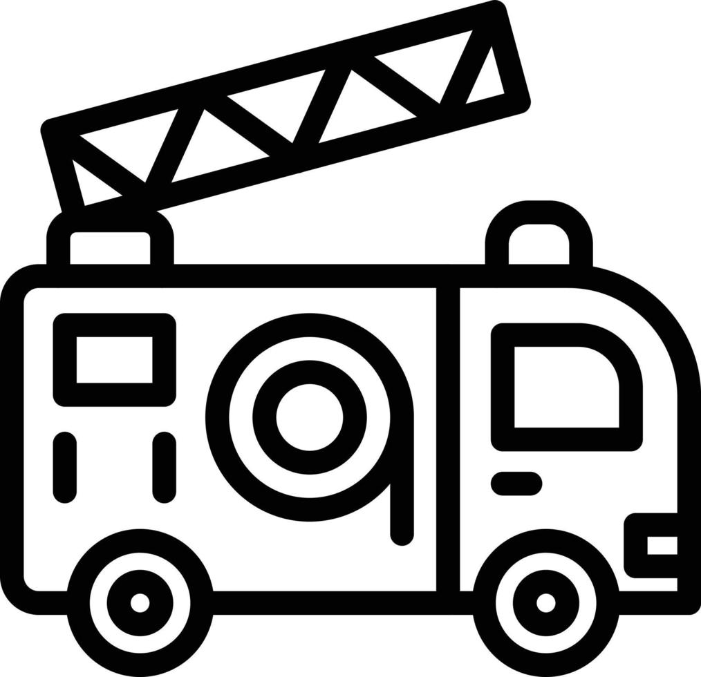 Fire Truck Vector Icon Style