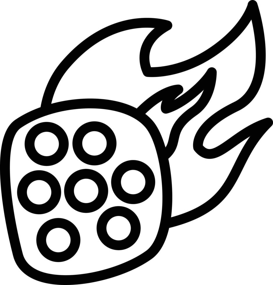 Meteorite Vector Icon Style