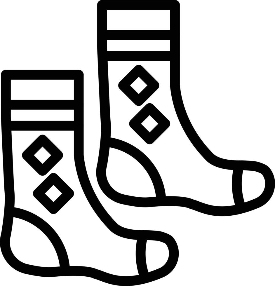 calcetines vector icono estilo