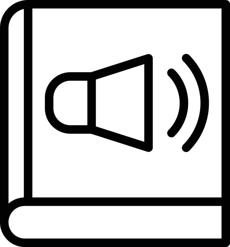 Audio Book Vector Icon Style