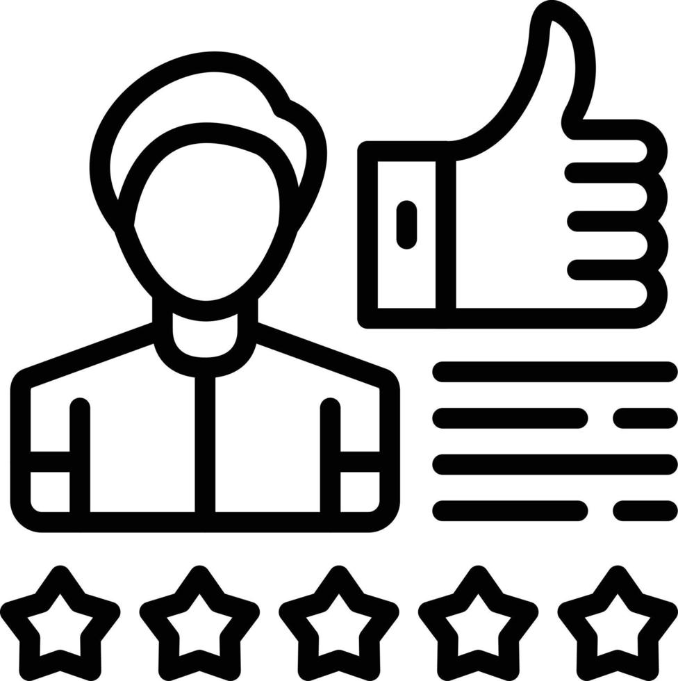 Customer Reviews Vector Icon Style