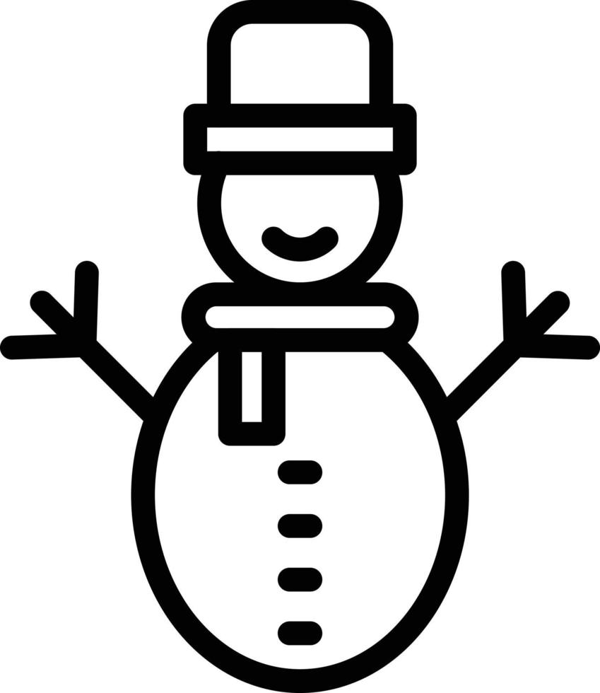 vector diseño monigote de nieve icono estilo