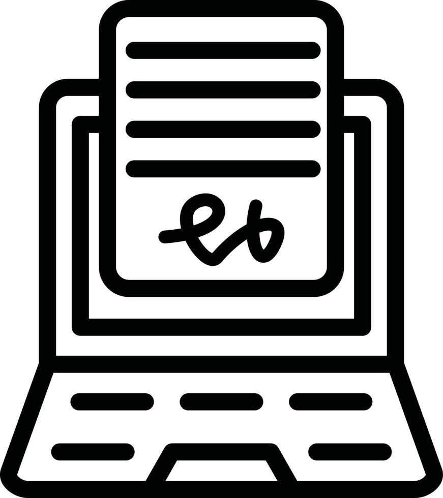 Vector Design Online Agreement Icon Style