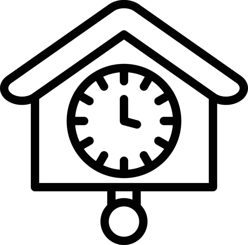 Cuckoo Clock Vector Icon Style