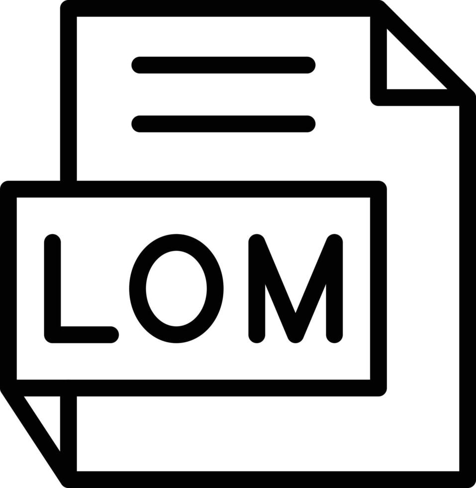 vector diseño lom icono estilo