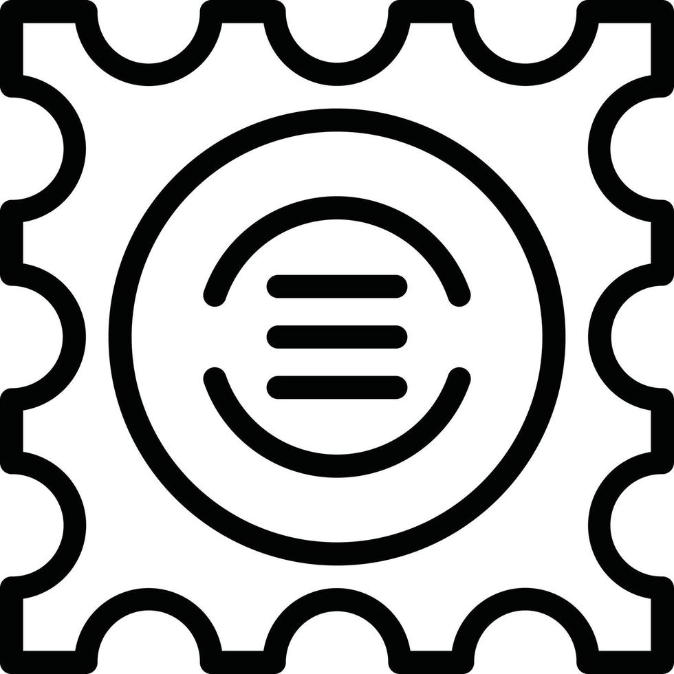 Vector Design Post Stamp Icon Style